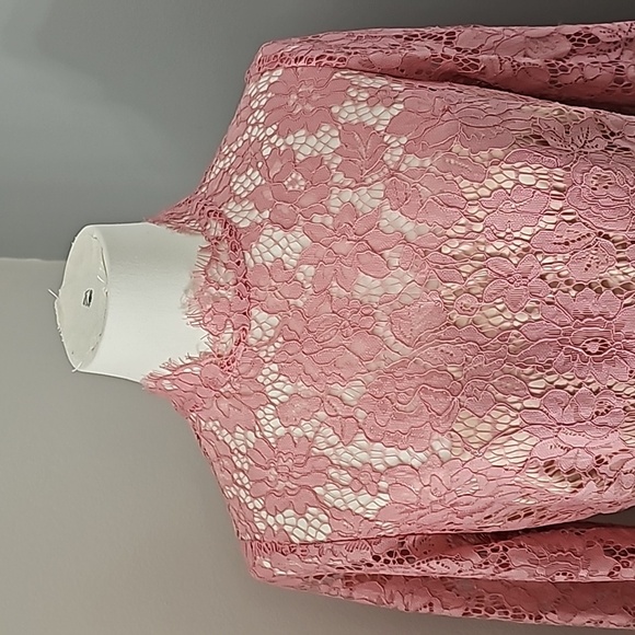 Eliza j lace dress size 6 dust pink - Picture 2 of 5